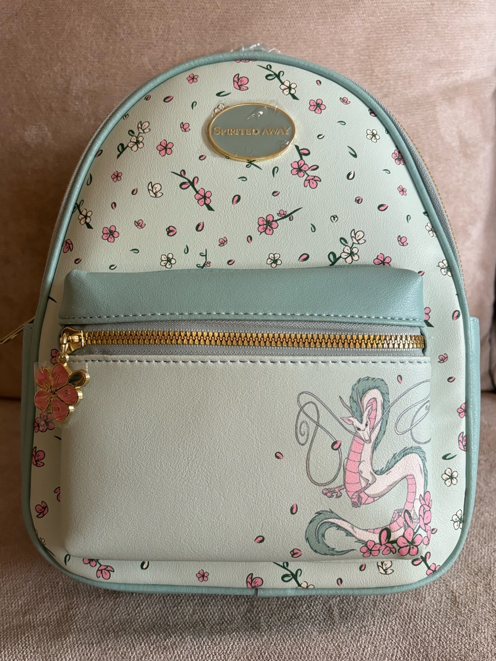 NWT Studio Ghibli Spirited Away Haka Sakura Mint Blue Pink Backpack